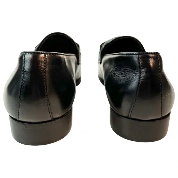 Bruno Magli Men's Black Jaguar Leather Loafer Color: Black Size:11 Made in Italy